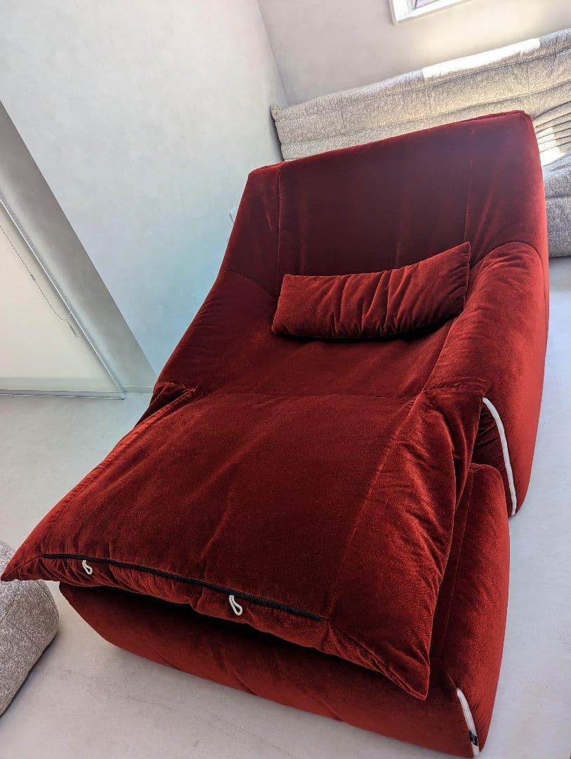 極上品　【ligne roset】ロゼ プリューミー　1Pソファ＆パフ