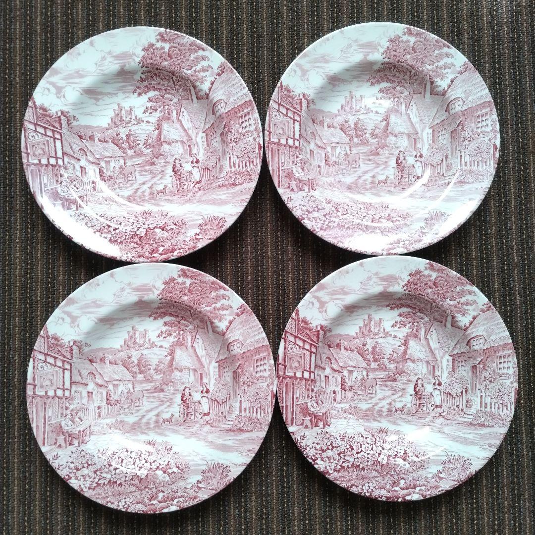 【美品】イギリス　ENOCH 　スープ皿　４枚