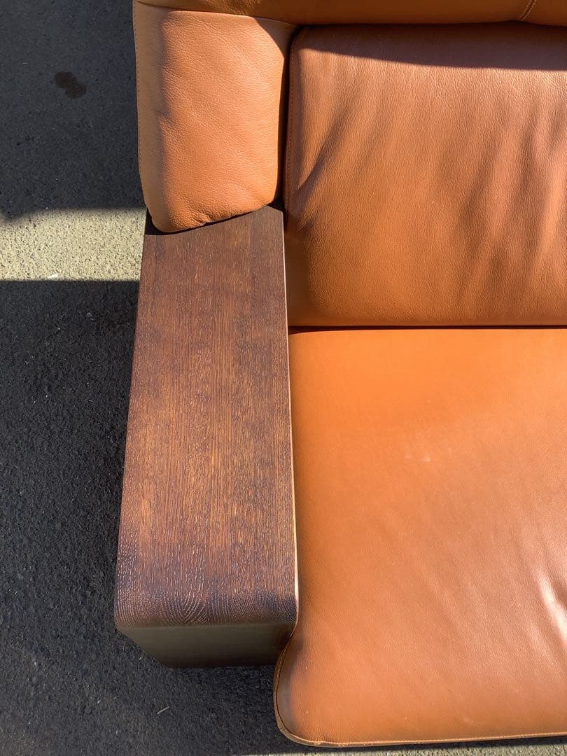 カリモク家具 チターノ ダンテ 3人掛けソファ 本革製 W15003K468