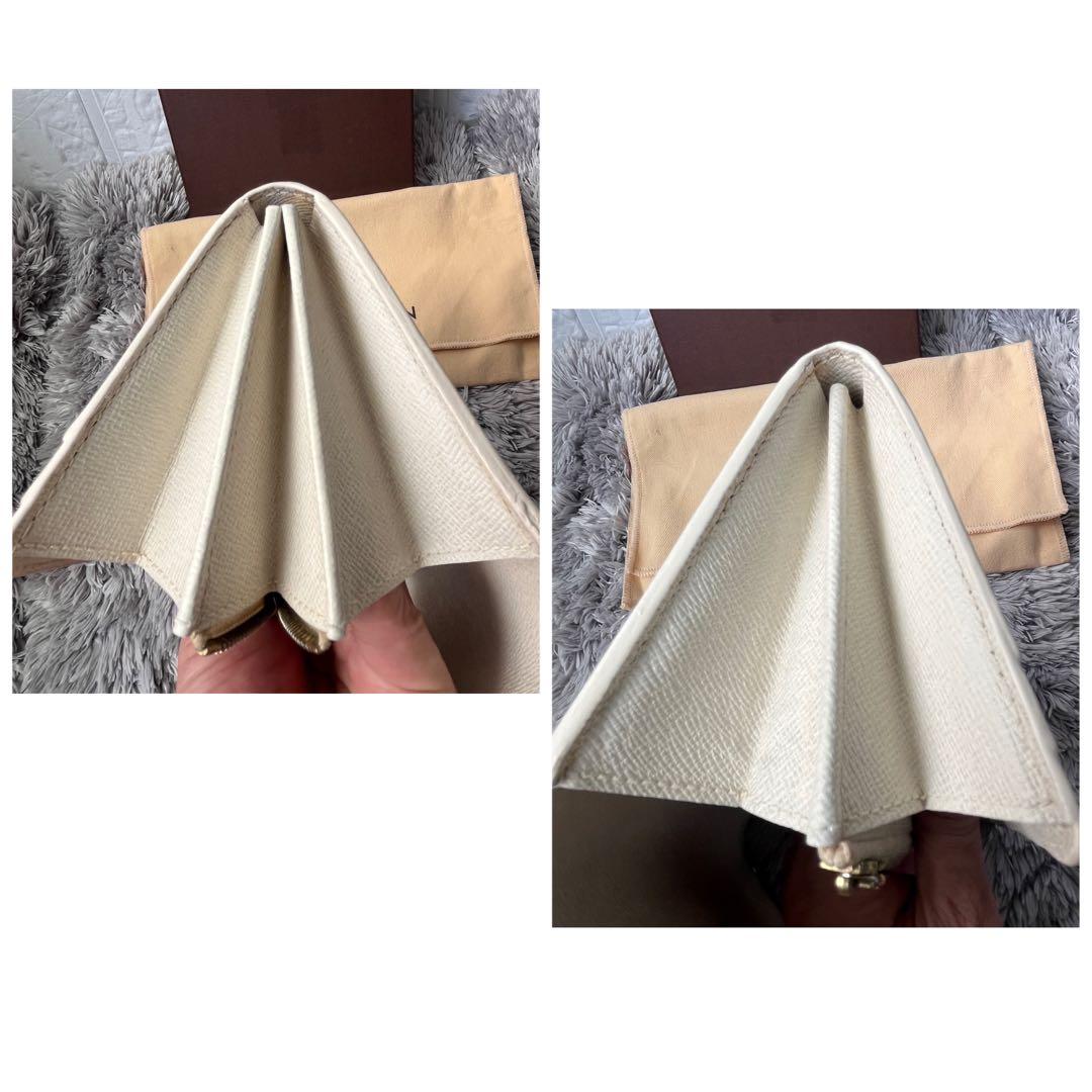 ルイヴィトン　ポルトフォイユサラ　ダミエアズール　ホワイト　長財布