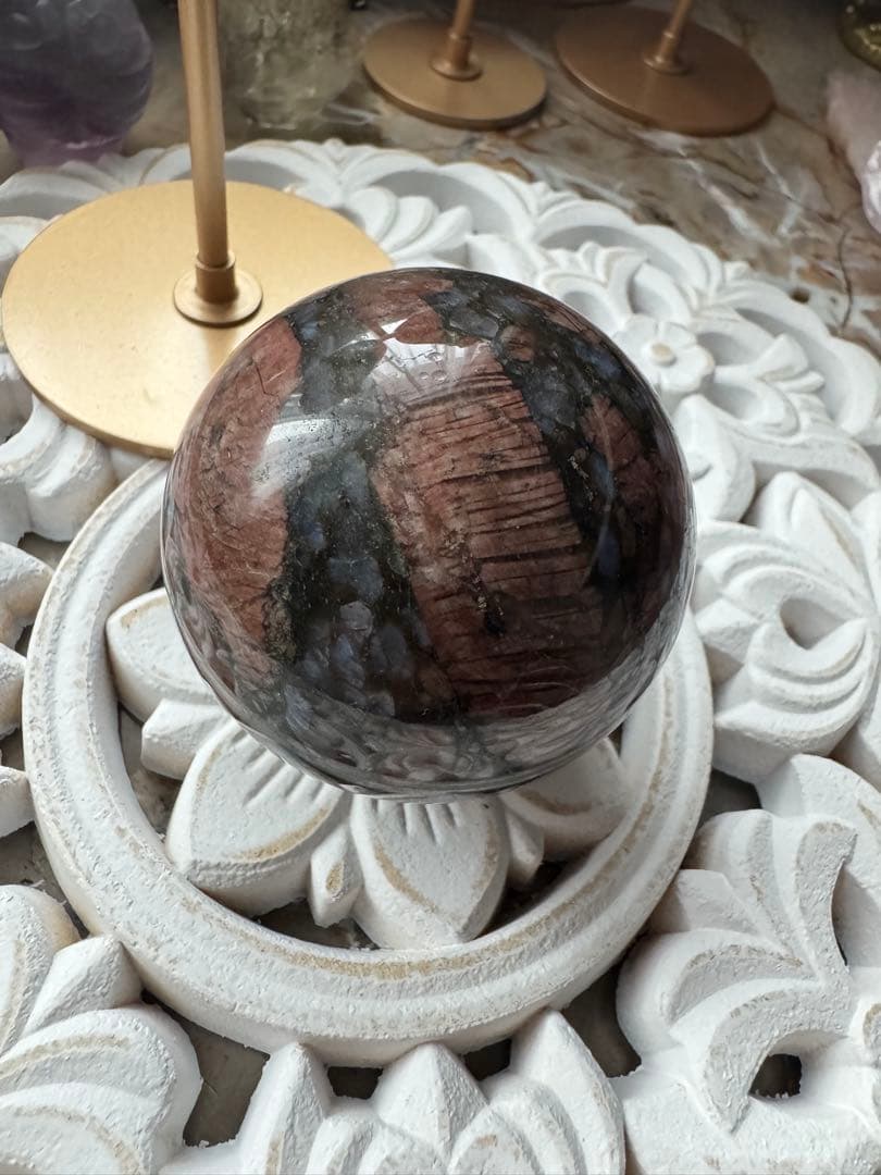 【たなな】ピンクオパール ロングイ ＆ケセラストーンスフィア