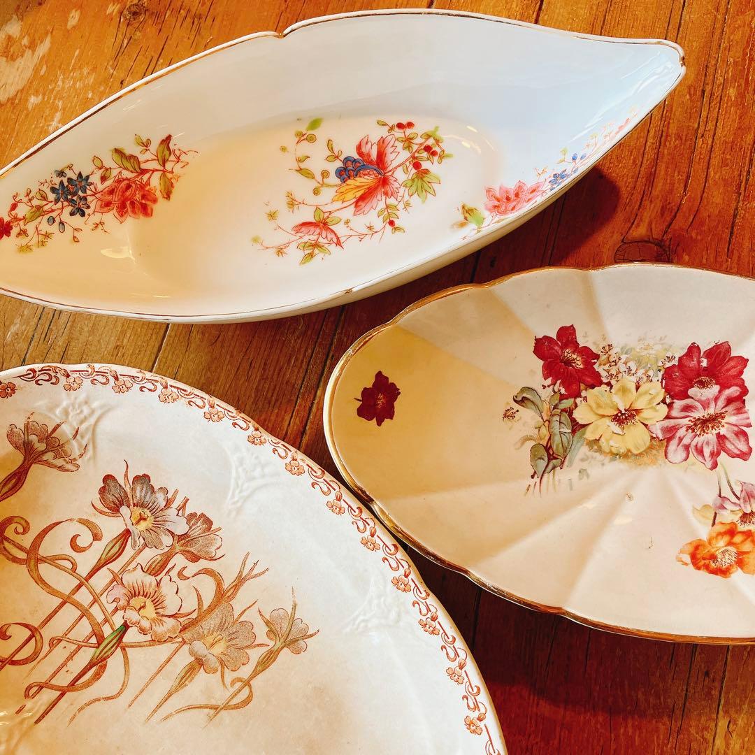 可愛い花柄ラヴィエ　フランスブロカント