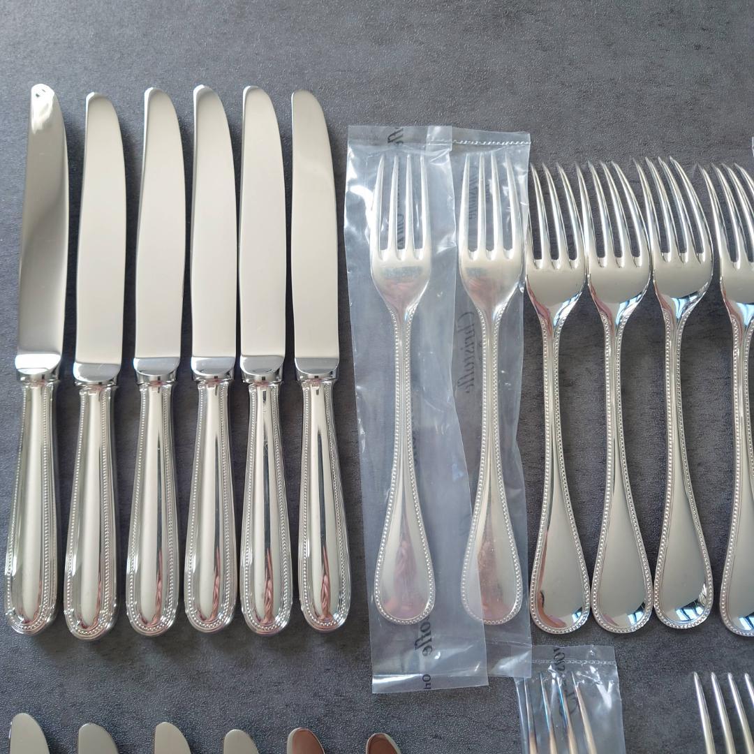 美品 クリストフル パール テーブルサイズ デザートサイズ 未開封含む 36点