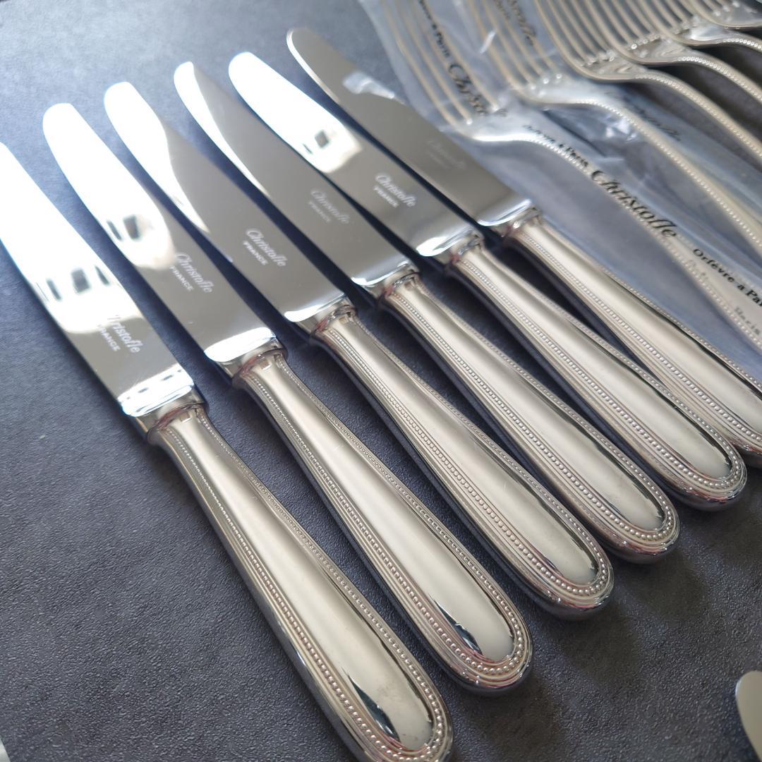 美品 クリストフル パール テーブルサイズ デザートサイズ 未開封含む 36点