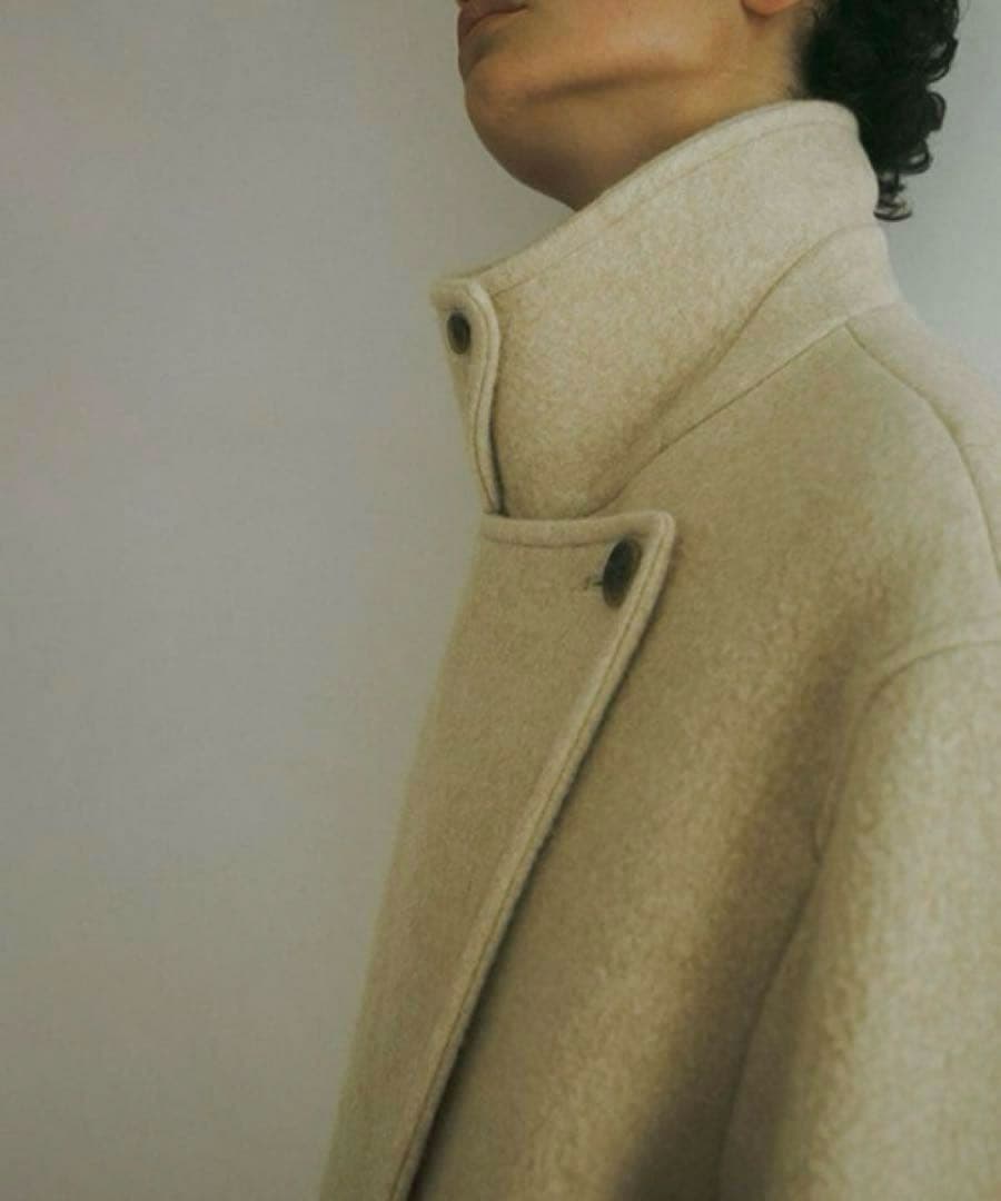 完売【新品】ETRE TOKYO ダブルブレストウールコート