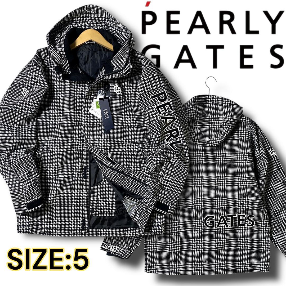 5 定価6.6万 パーリーゲイツ 千鳥格子柄 スノーウエア ジャケット スノボ