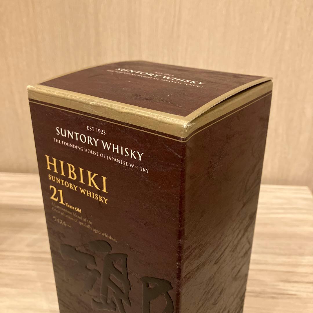 Hibiki 21年 ブレンデッドウイスキー 700ml 空瓶、空箱