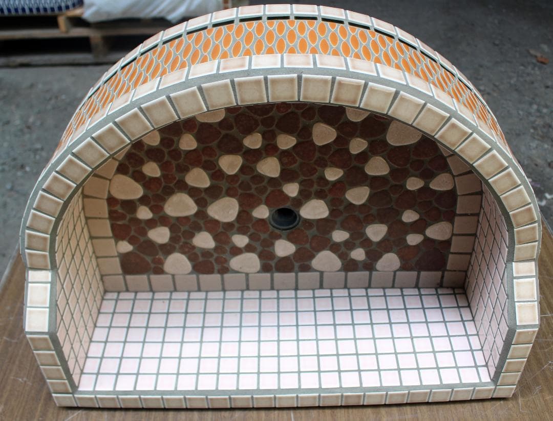 手造り　流し台　シンク　木陰