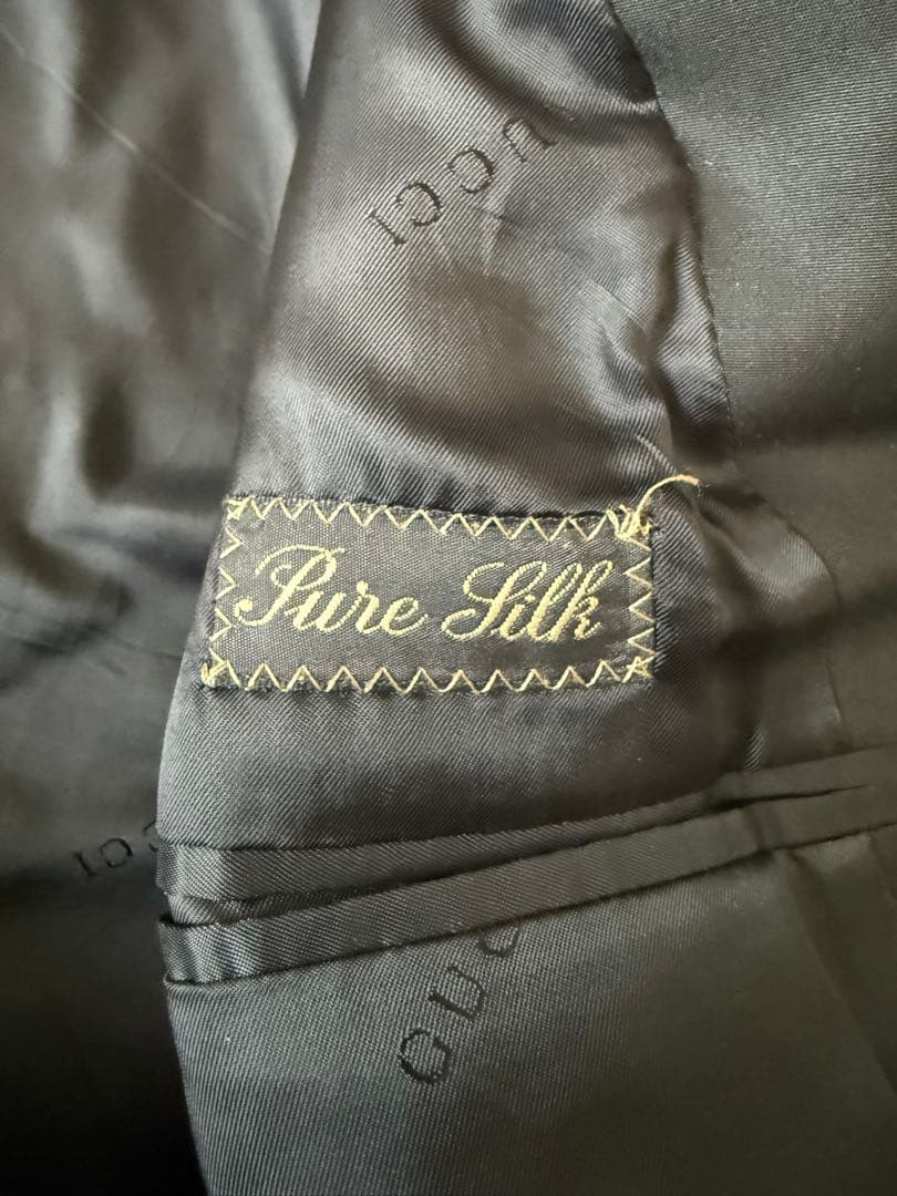 【極美品】Gucci グッチ 90s プレミアムシルク　トレンチコート