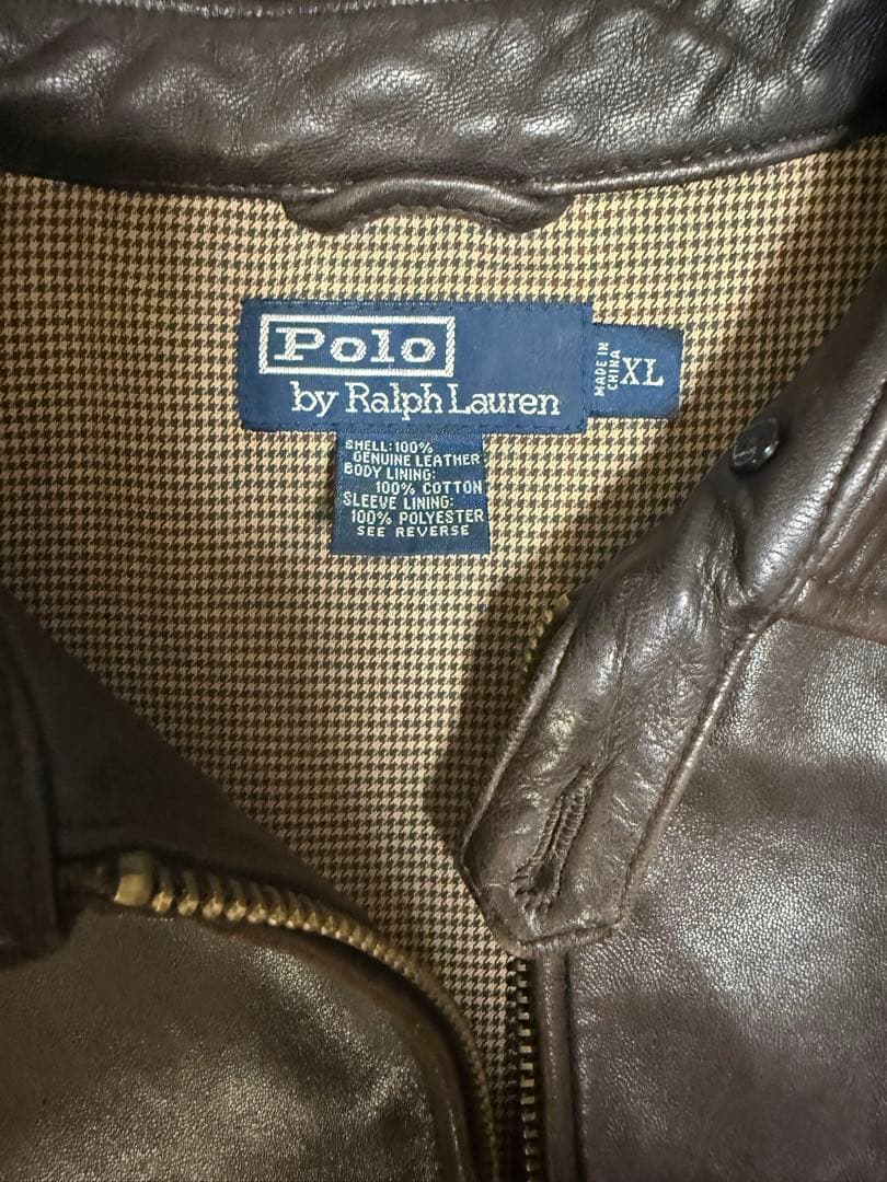 ポロラルフローレン　レザージャケット　XL