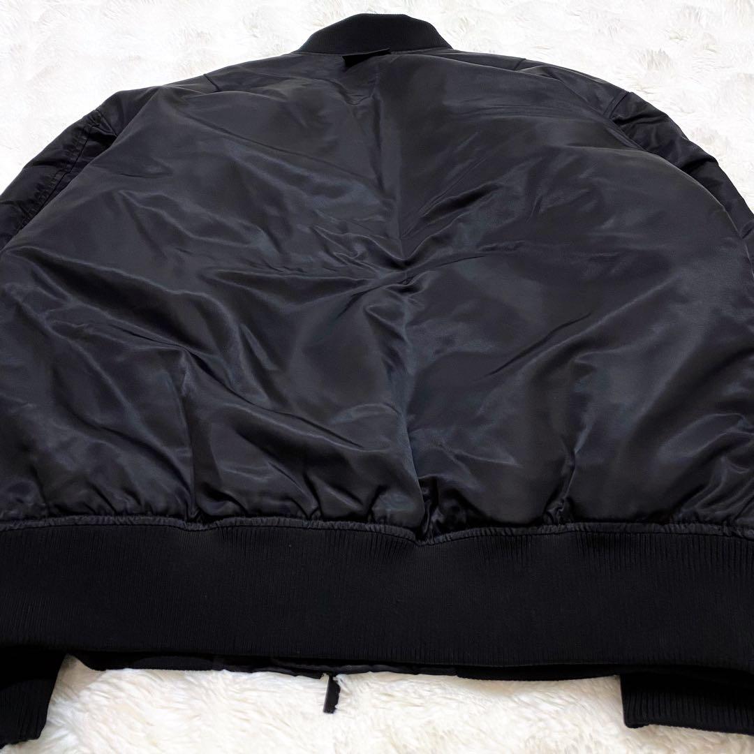 【美品】ユニクロ +J ハイブリッドダウンオーバーサイズ MA-1ブルゾン XL