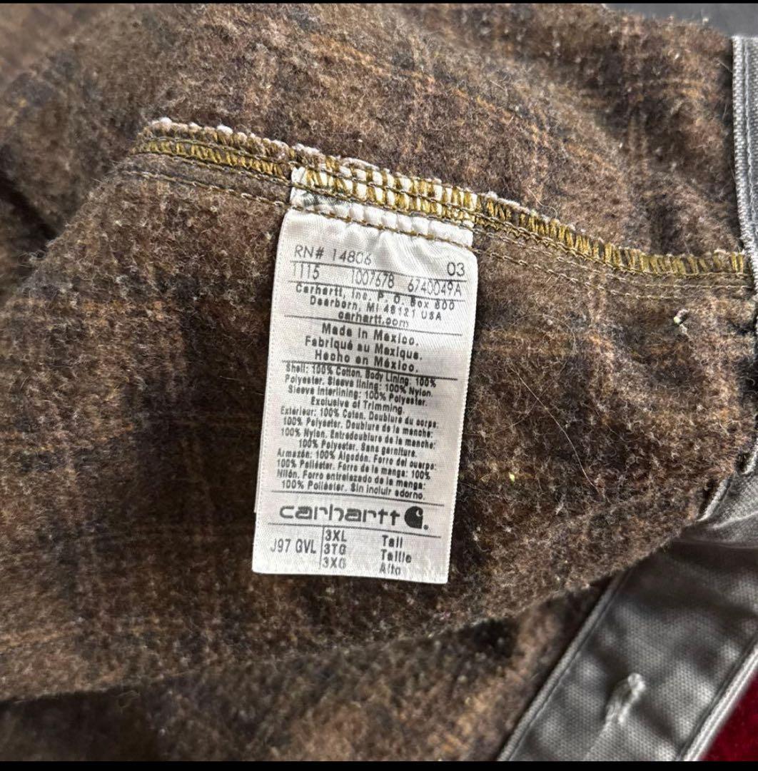 Carhartt デトロイトジャケット 企業ロゴ 3XL J97