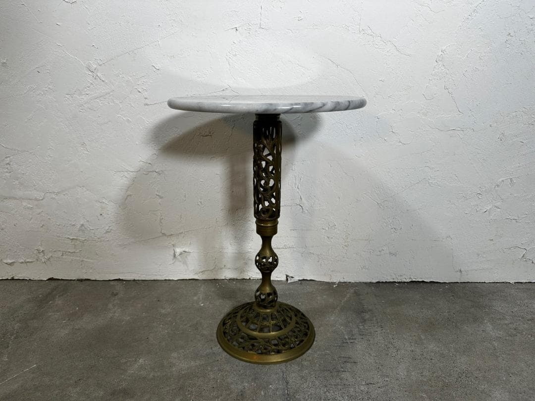 『イタリア製』 大理石テーブル サイドテーブル 花台 飾台 RWcen31