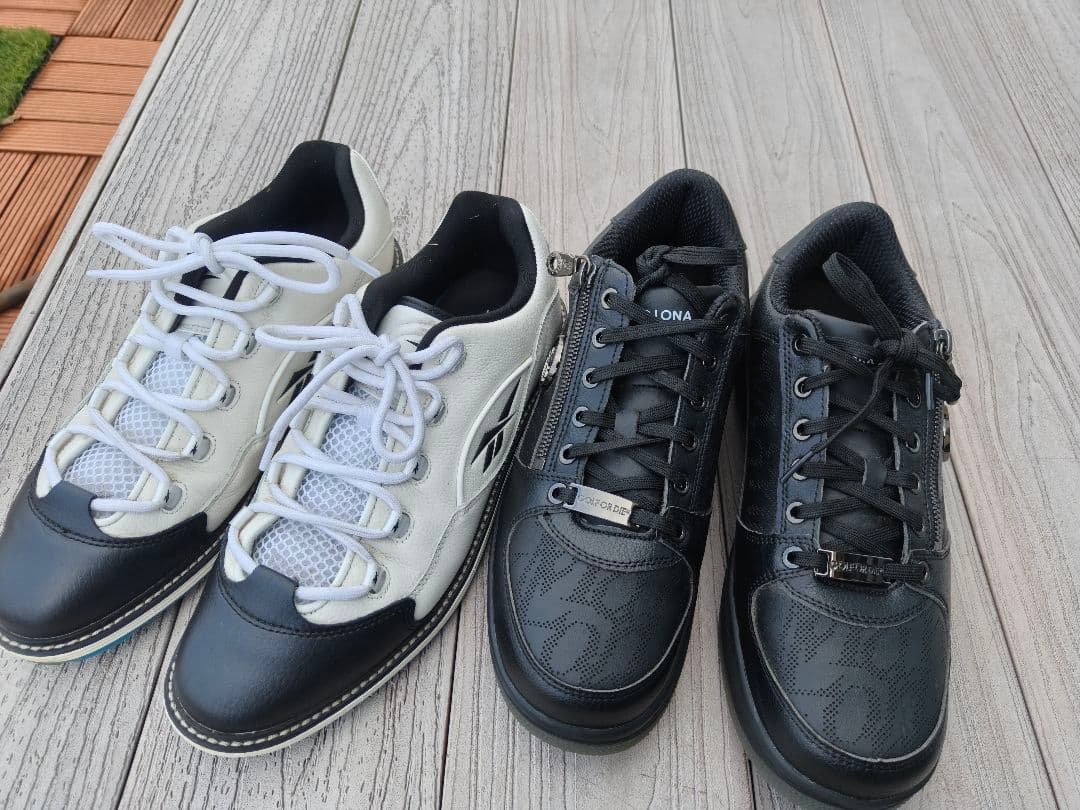 2足セット　中古　ゴルフシューズ　各2～3度利用　MARK & LONA他