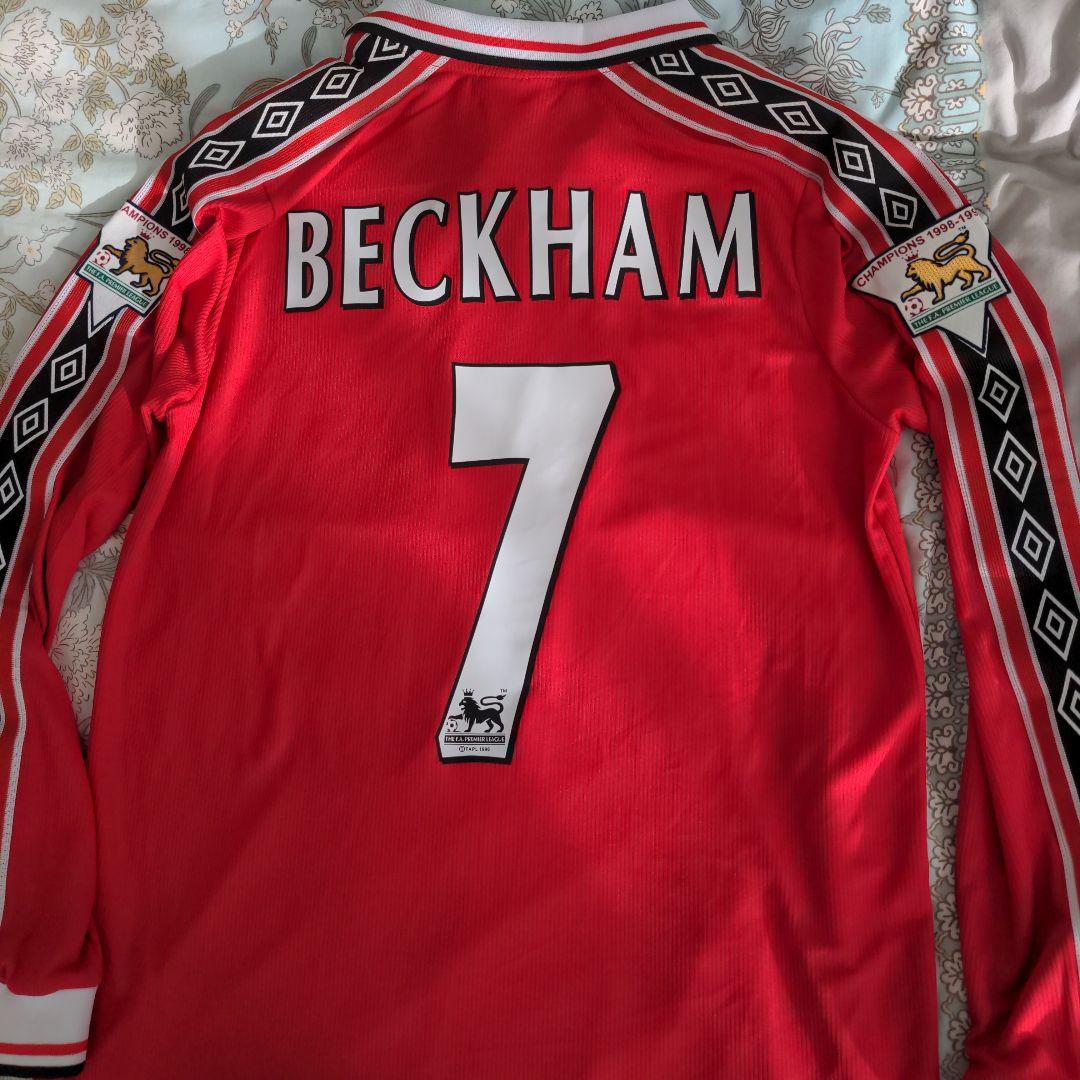 つ*様 【レア美品】マンチェスター・Ｕ　ベッカム 7 ＃ ユニフォーム　Мサイズ