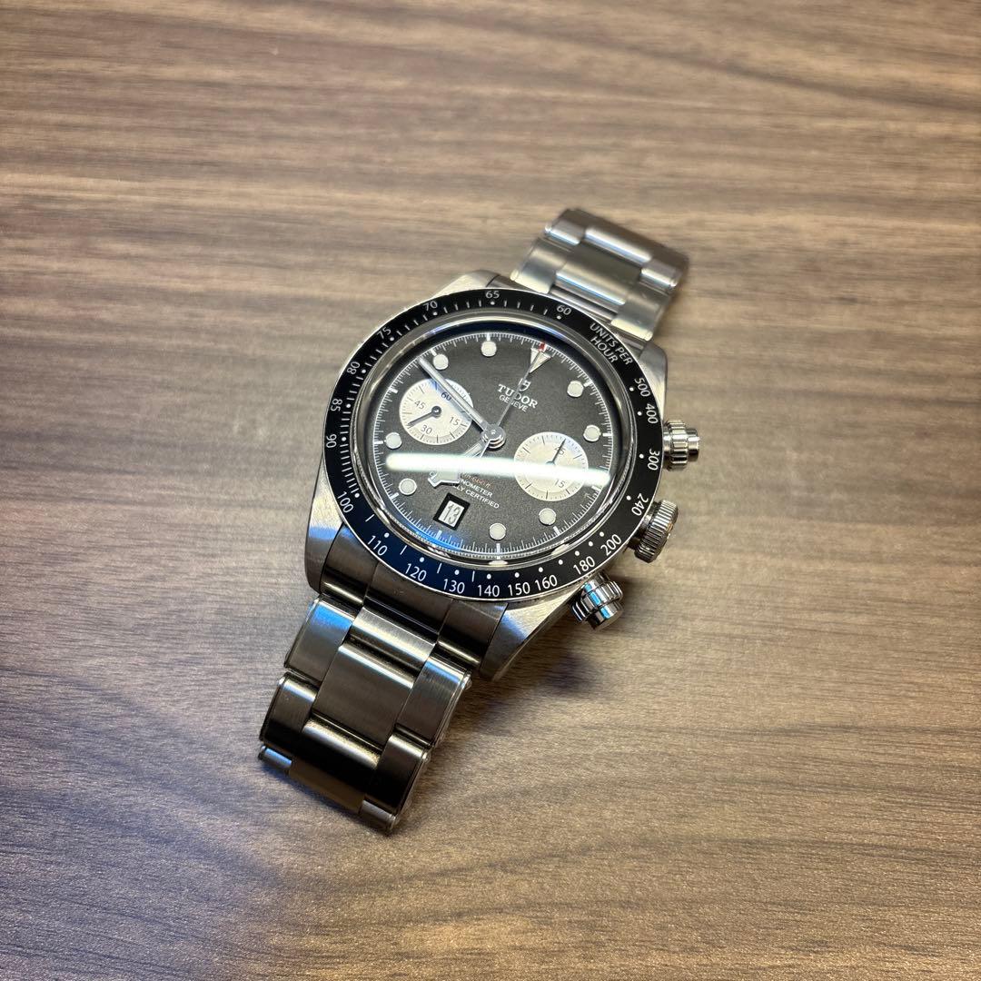 【2023年新品購入/美品・保証残】ブラックベイクロノM79360N TUDOR