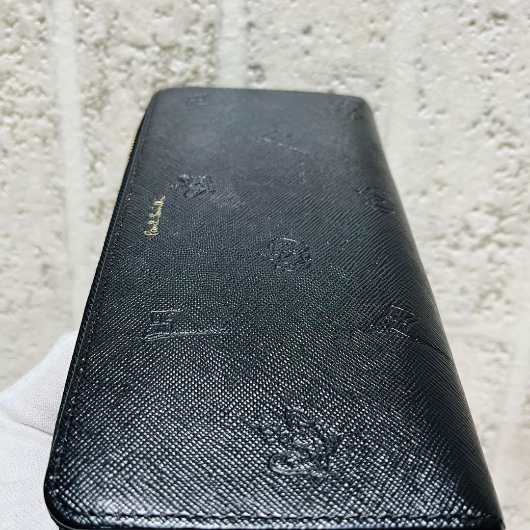 良品 ポールスミス ポールドローイング 長財布 ラウンドファスナー 9365