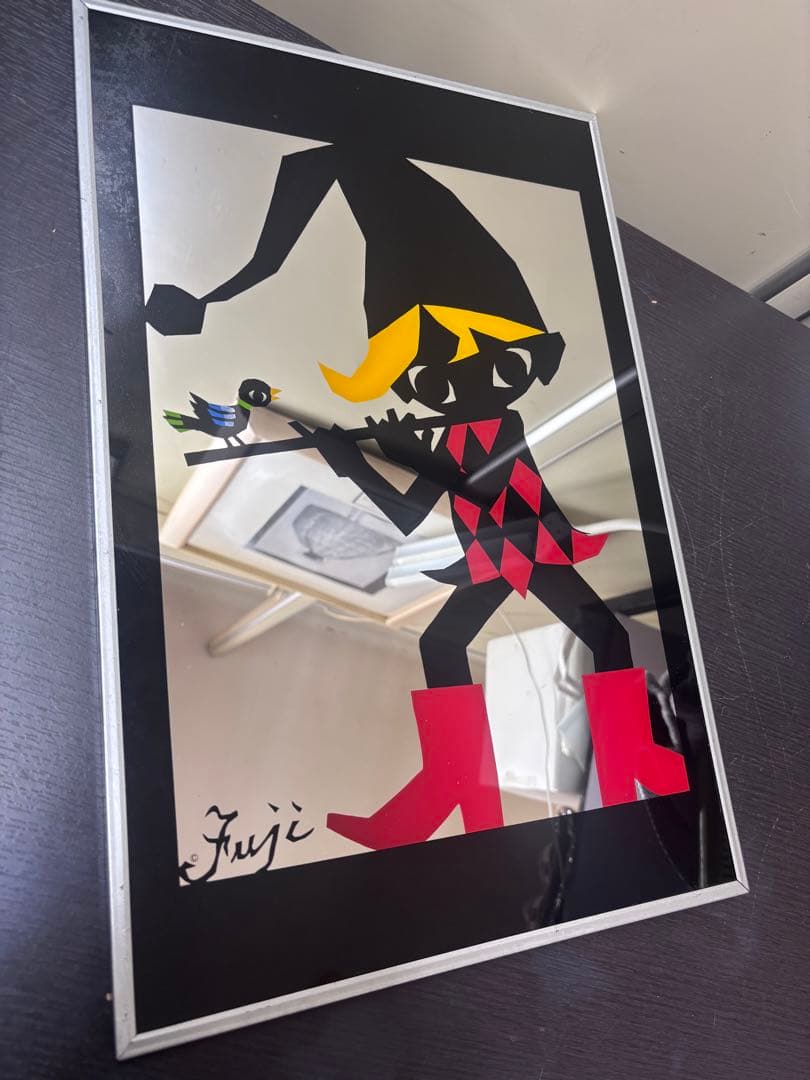 藤城清治　こびと　パブミラー　壁掛け