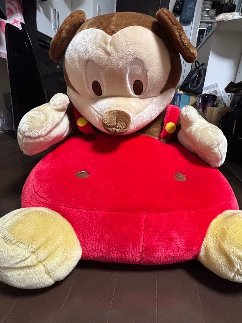 【販売終了】ディズニー プーさん＆ミッキー 大きめ座椅子 2点セット