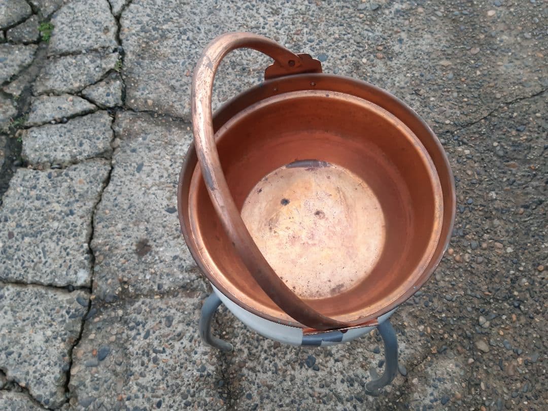 銅なべふた付き