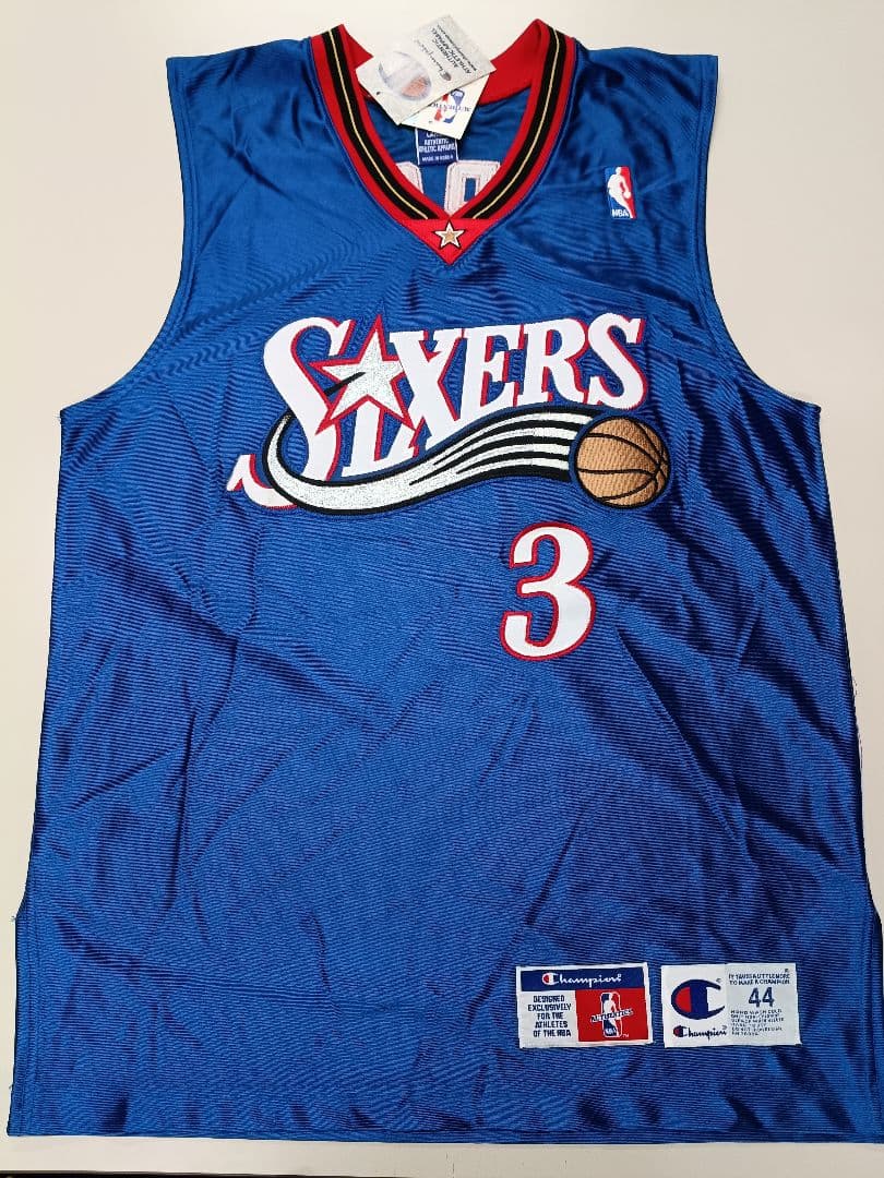 Champion Sixers ユニフォーム 44 Allen Iverson