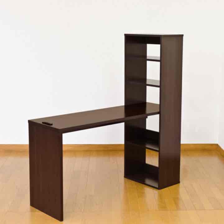 棚付マルチデスク　BK/DBR/WH