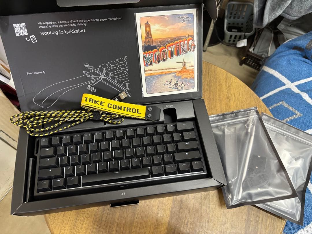 Wooting 60HE キーボード 本体 +リストレスト付属+ルブセット付属