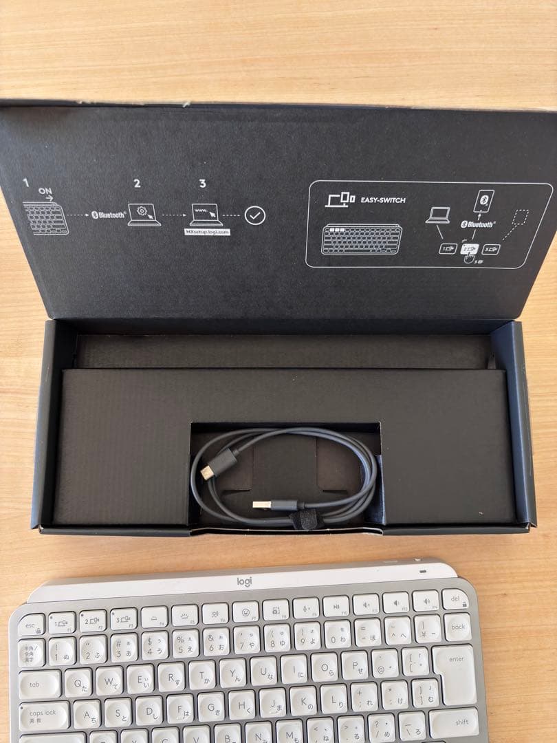 logicool MX Keys Mini ペイルグレー Logi Boltなし