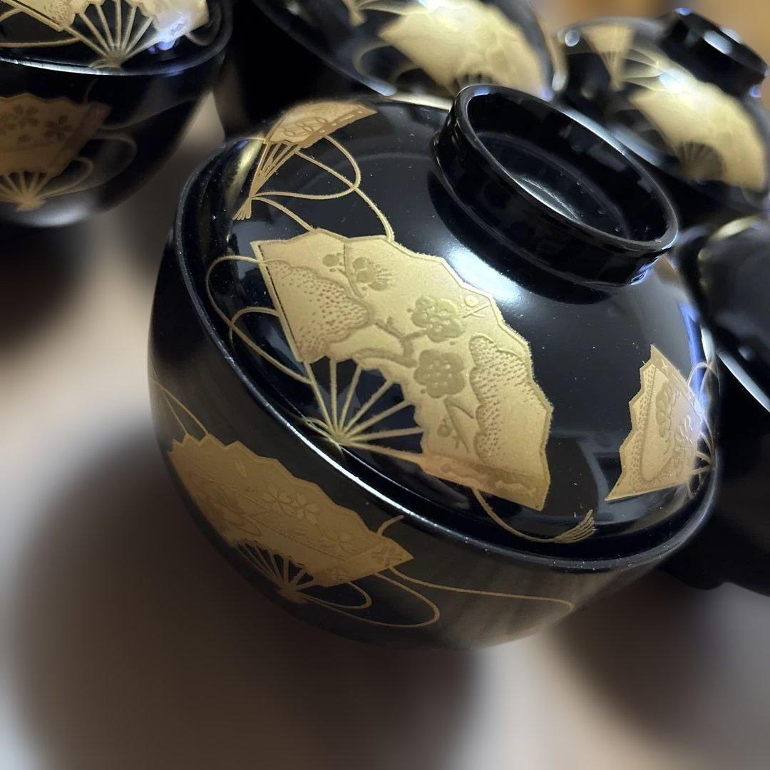 漆器　吸物椀10客セット