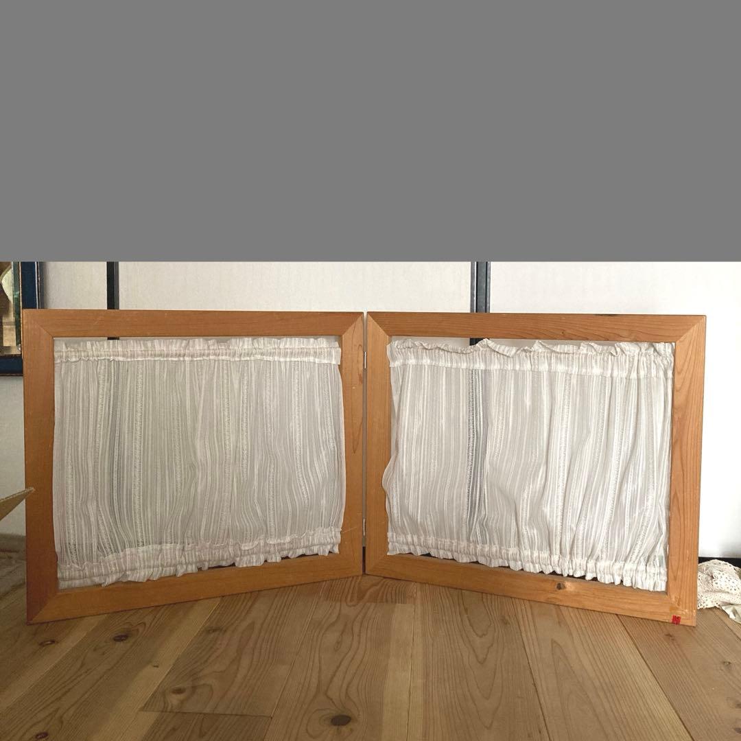 カントリー家具　フレンチ　レースのパーテーション