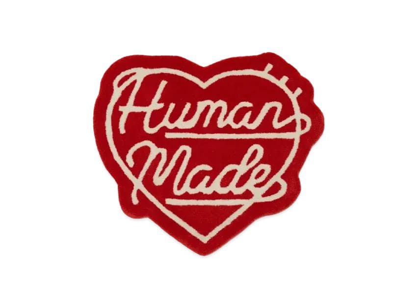 ラグ・カーペット HUMAN MADE Heart Rug Medium Red