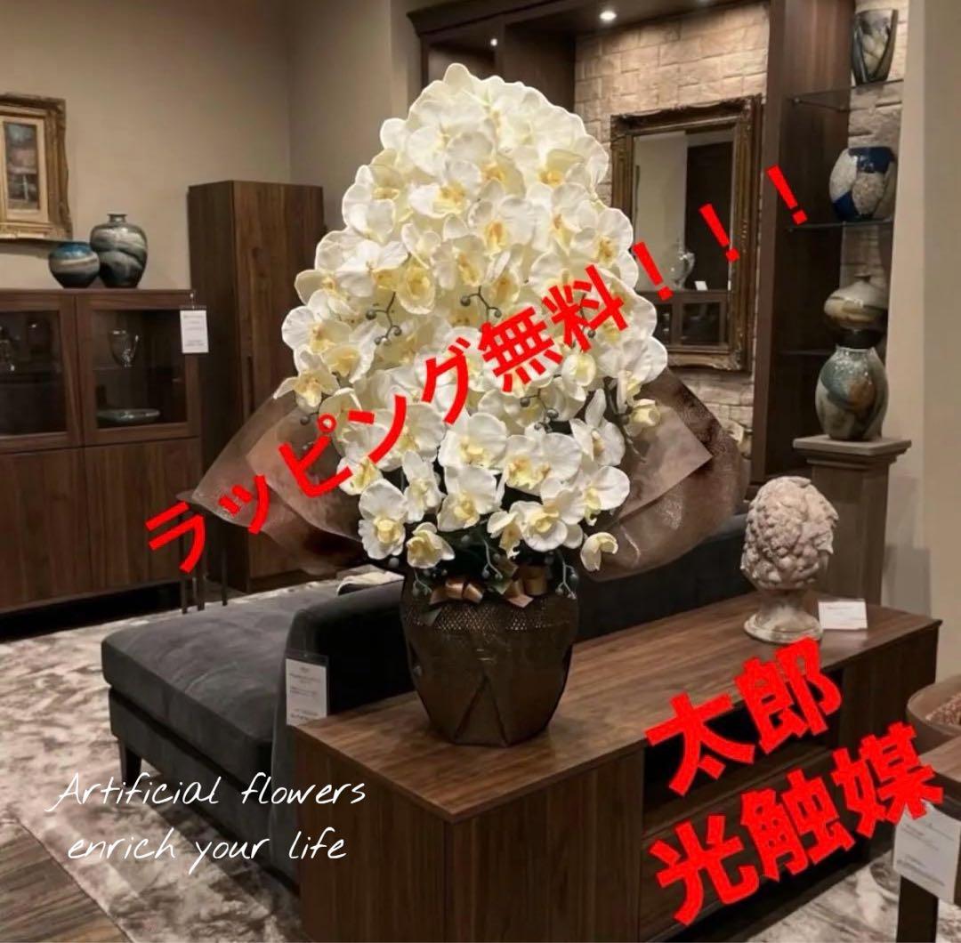 光触媒　人工観葉植物　ウォールグリーン　フェイクグリーン　胡蝶蘭10本.w