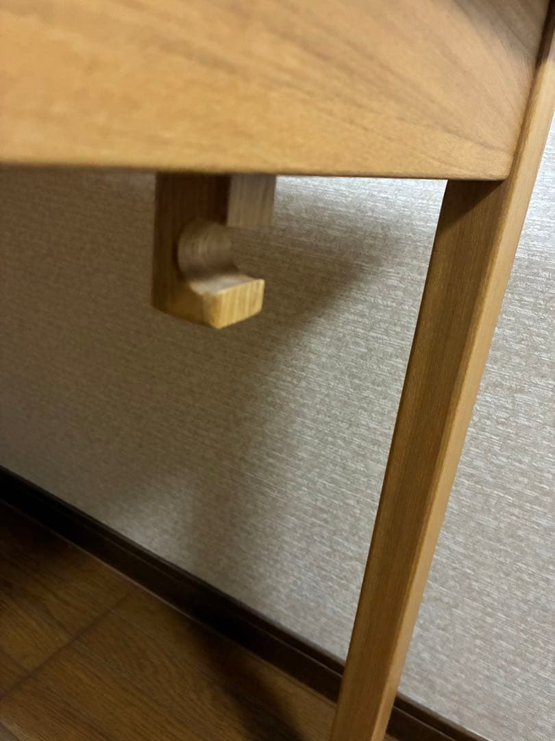 無印良品 タモ材デスク 学習机 木製机 引き出し付 110×55cm