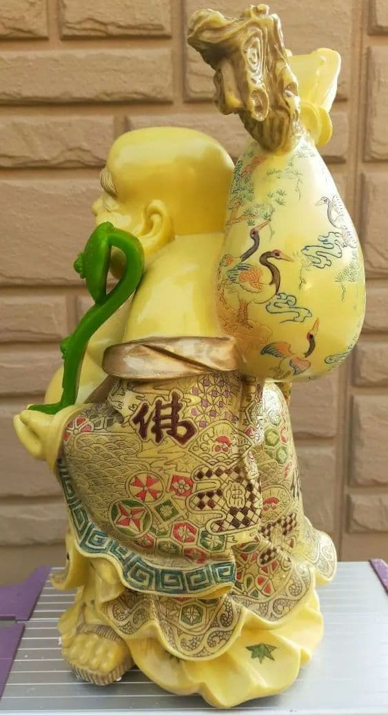 在庫処分セール中!❗美術品　開運七福神　如意布袋尊様の立像　縁起物