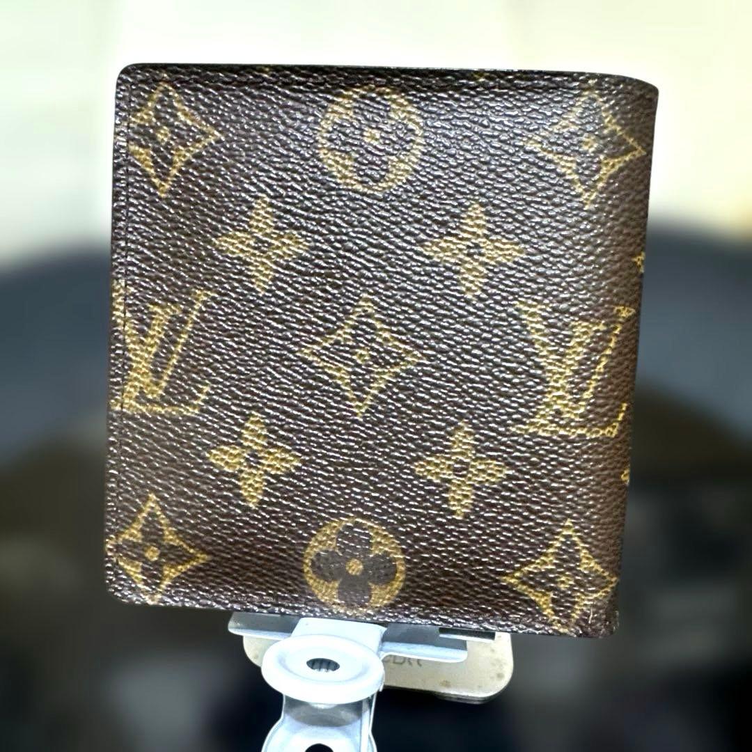 ⑩☆優良品☆ モノグラム♪マルコ☆2つ折り財布★ポケットあり