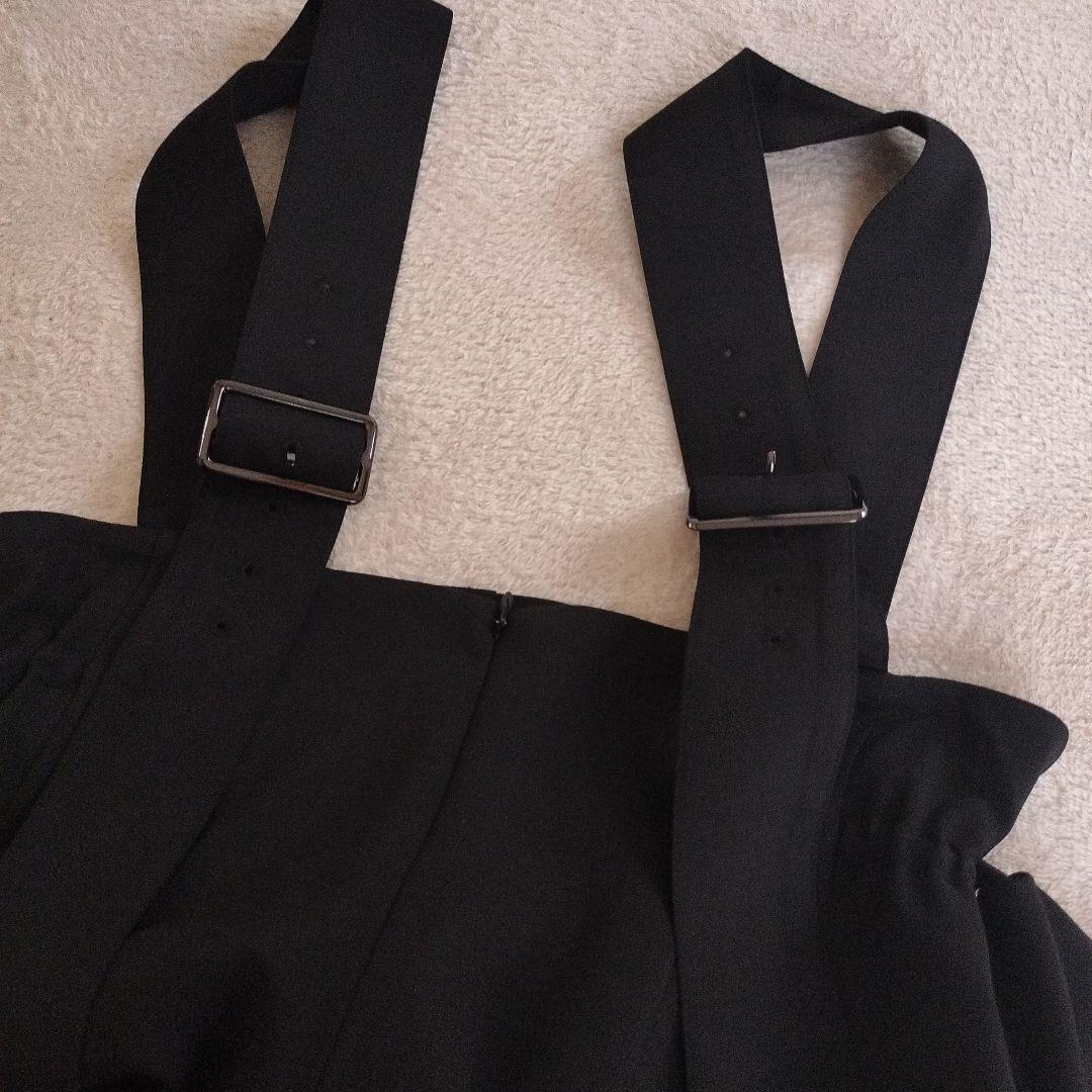 arpege storyサイドギャザーサロペット2025 S black