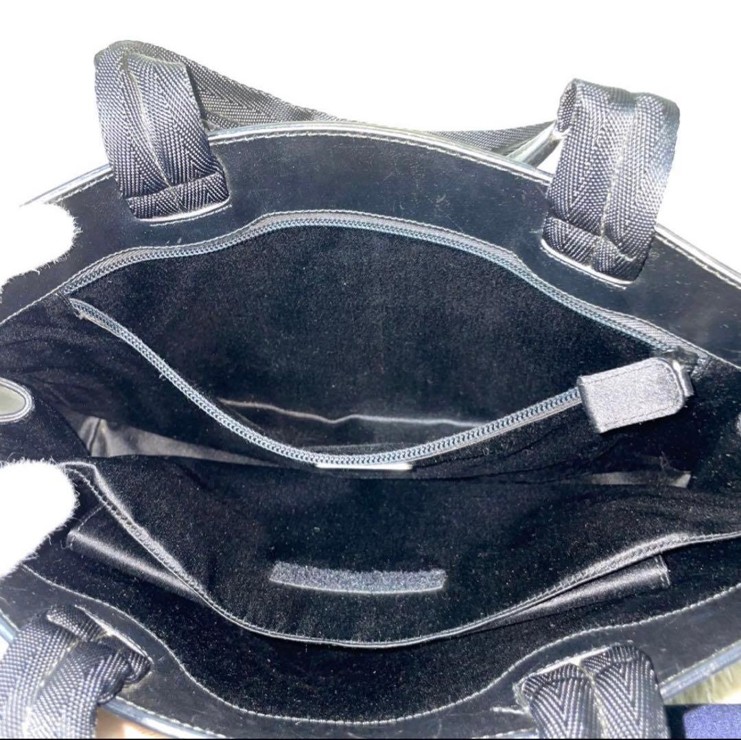 【良品】PRADA プラダ　トートバッグ　オールレザー　ブラック　黒　大容量