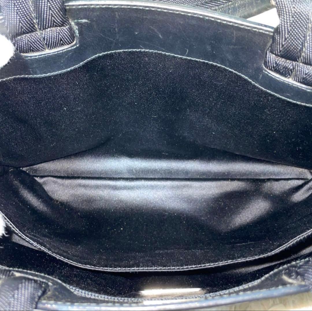 【良品】PRADA プラダ　トートバッグ　オールレザー　ブラック　黒　大容量