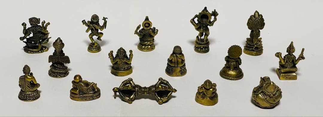 ガネーシャ などなど真鍮製の像15体セット