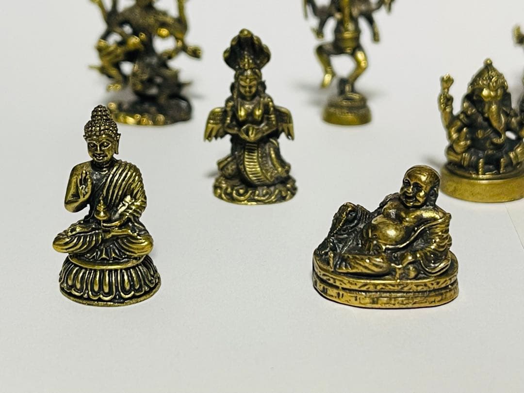 ガネーシャ などなど真鍮製の像15体セット