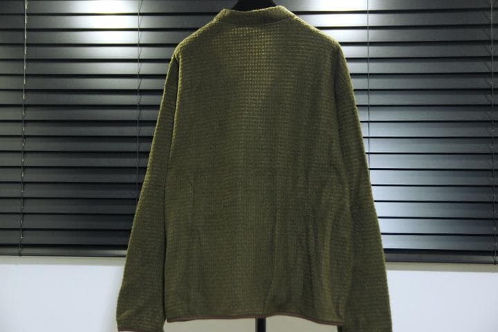 ワイルドライフテーラー アダムエロぺ polartec カーディガン カーキ