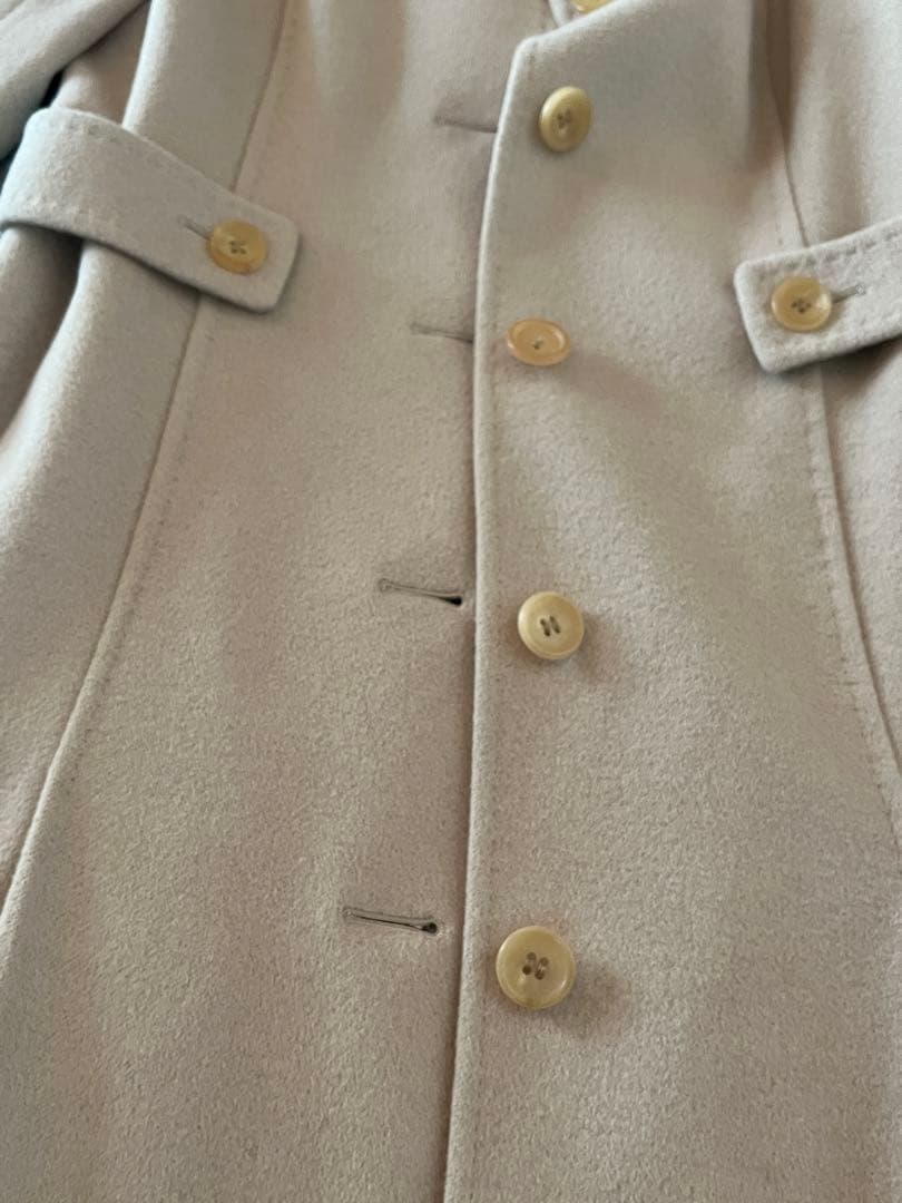 バーバリー　アンゴラ混ウールコート　40 極美品！！