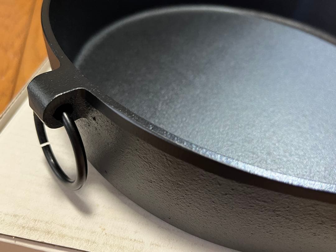 【KURIHARA HARUMI】南部鉄器パン24cm【未使用】