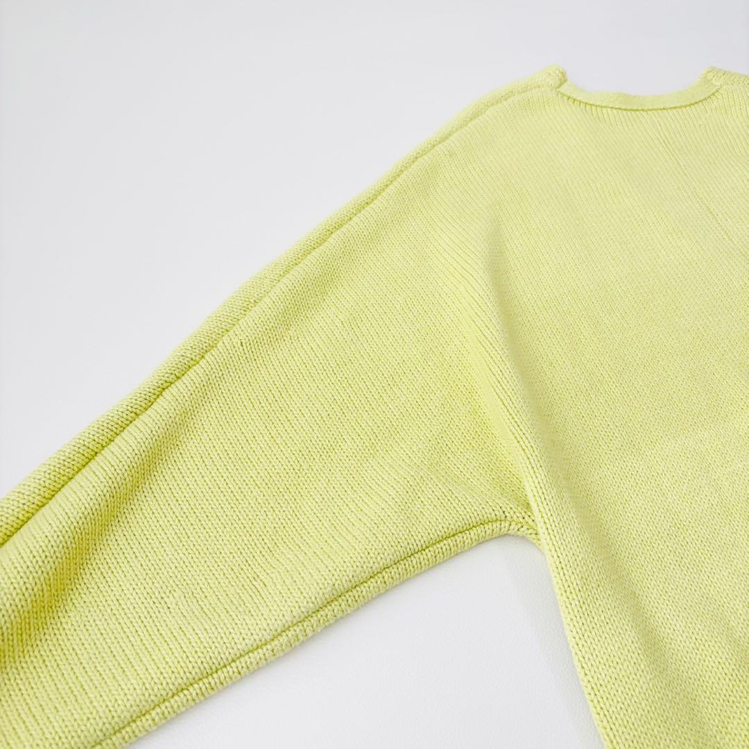 エブールebure ロンハーマン コットンカシミヤローゲージ カットソー 黄色