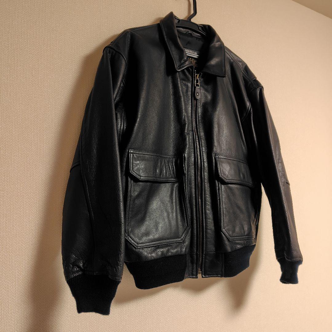 【SALE】A-2 黒レザーフライトジャケット