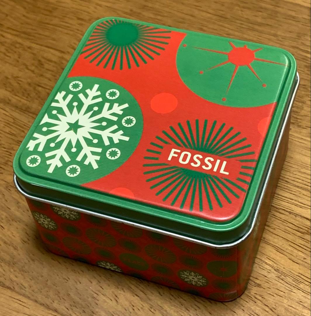 フォッシル　FOSSIL ビッグティック　缶ケース付属　完品