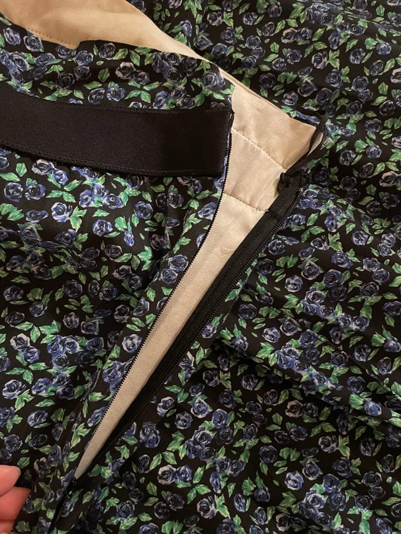 BALENCIAGA フラワープリント プリーツスカート　【美品】