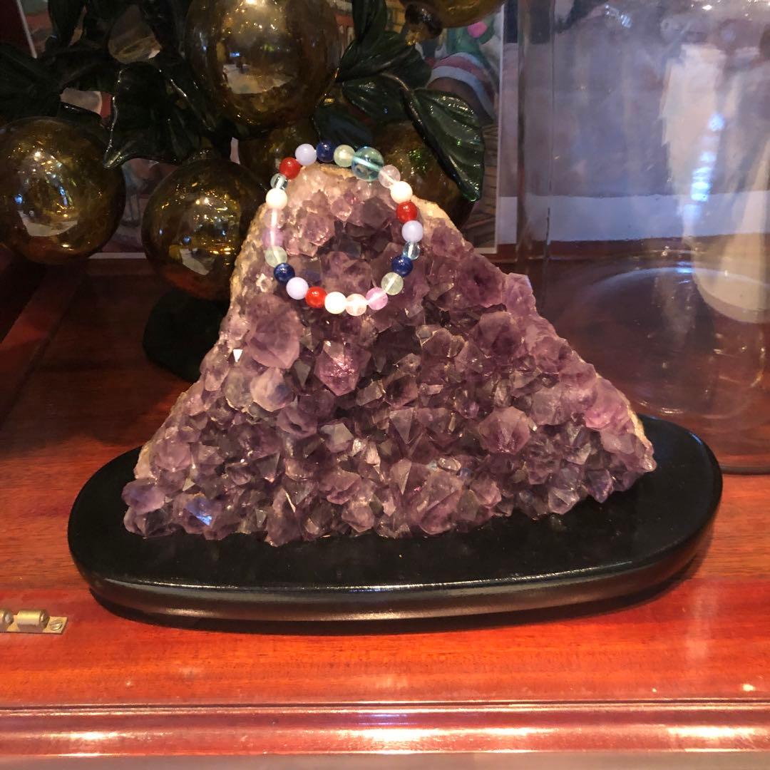 アメジストクラスター　台座付き　2kg パワーストーン
