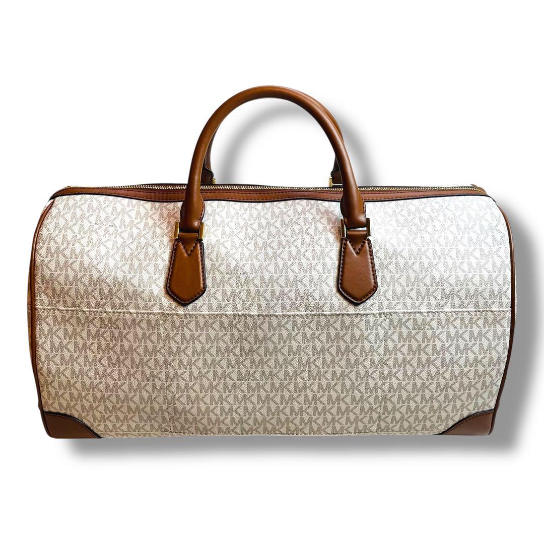 美品 マイケルコース ボストンバッグ トラベル シグネチャー XL ダッフル