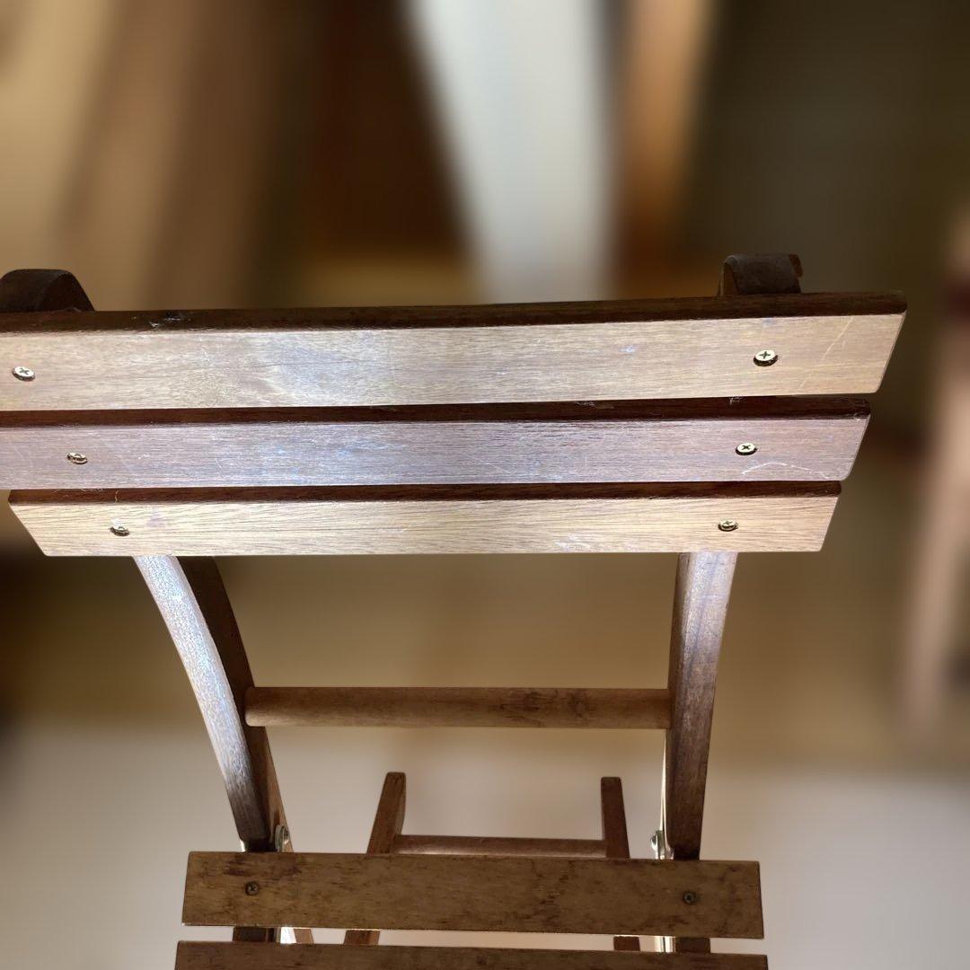 【ACTUS購入】折りたたみ木製チェア×2